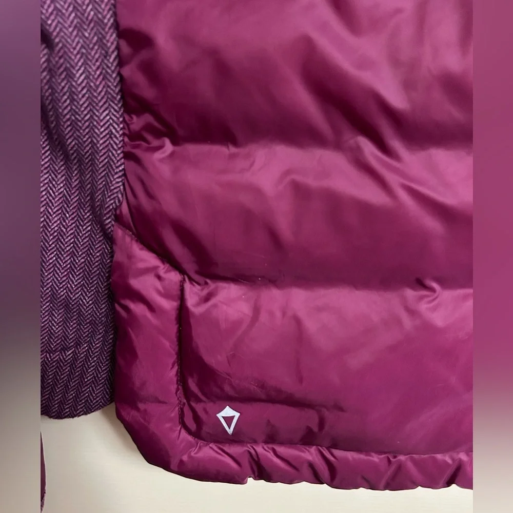 Ivivva (by Lululemon) Magenta Up To Snow Good Down Jacket Zip Hooded Size 10